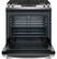 Alt View 1. GE - 5.3 Cu. Ft. Slide-In Gas Range with Steam Cleaning - Matte black.