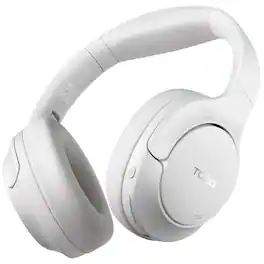 TOZO - Wire/Wireless Noise Cancel Bluetooth Headphones - ANC & ENC, 60H, Hi-Res, Transparency Mode, APP 32EQ, Comfort Earcup - White