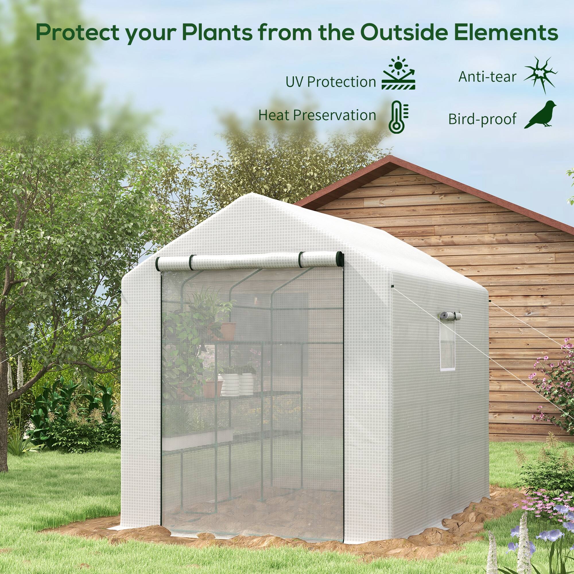 Protect your Plants from the Outside Elements, UV Protection, Anti-tear, Heat Preservation, Bird-proof