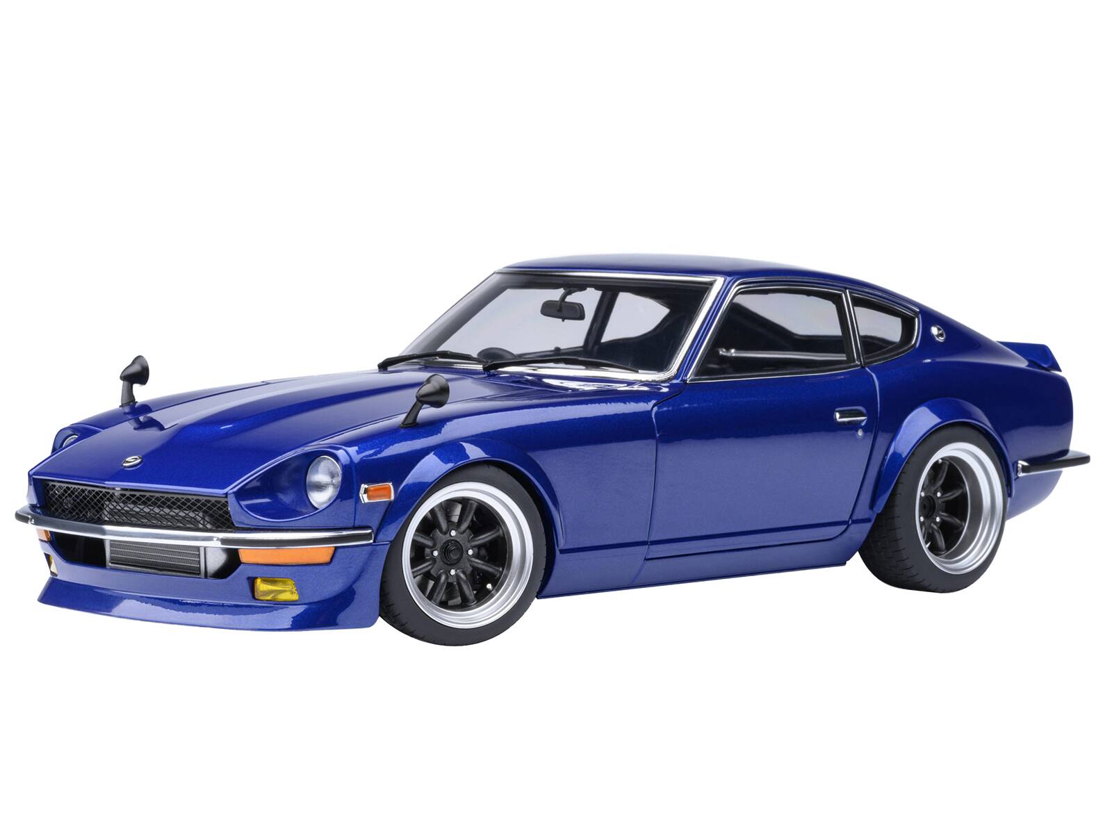 Front. Autoart - Nissan Fairlady Z RHD "Akuma No Z" Blue Metallic "Wangan Midnight - Comic #1 Version" Manga 1/18 Model Car by Autoart.