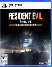 PS5 . RESIDENT EVIL biohazard GOLD EDITION RATING PENDING COTE en ATTENTE RP LIKELY MATURE 17+ PROBABLEMENT JEUNES ADULTES 17+ ESRB CAPCOM