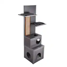 New Age Pet - ECOFLEX Kitty Klimber - Cat Tree - Grey - Gray