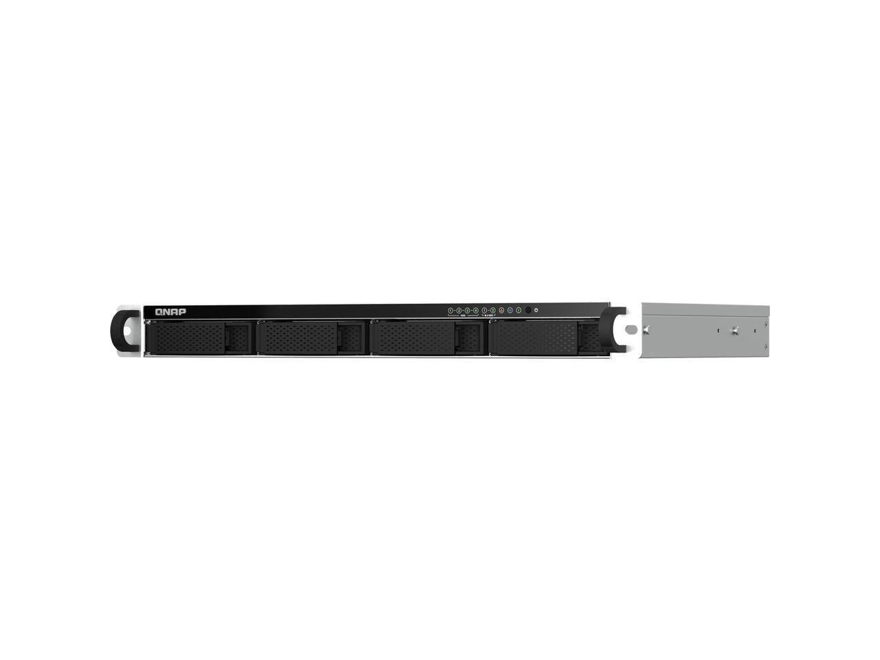 Alt View 4. QNAP - QNAP TS-464EU-8G NAS, Intel Celeron N5095, 8GB RAM, 4x HDD/SSD Bays.