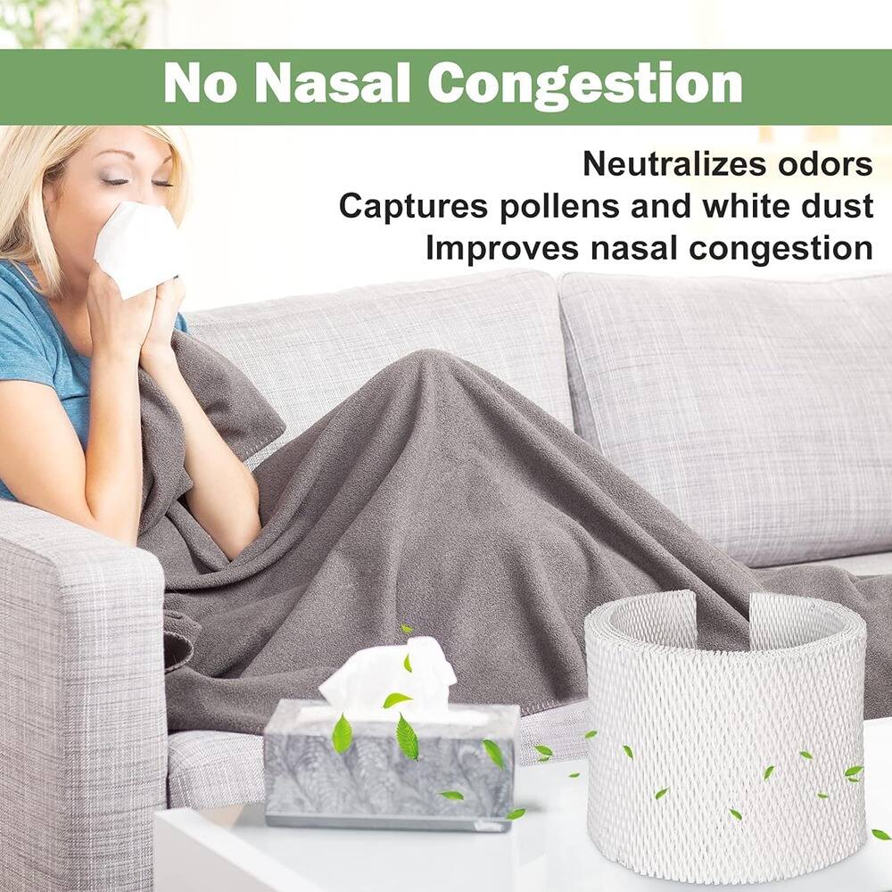 No Nasal Congestion

Neutralizes odors  
Captures pollens and white dust  
Improves nasal congestion