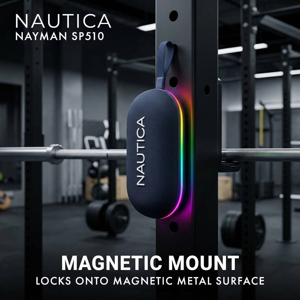 NAUTICA NAYMAN SP510  
NAUTICA MAGNETIC MOUNT  
LOCKS ONTO MAGNETIC METAL SURFACE