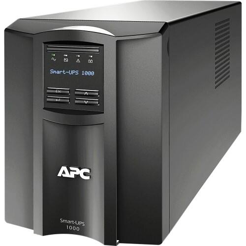 Front Standard. APC - Smart-UPS 1000 VA Tower UPS - Black.