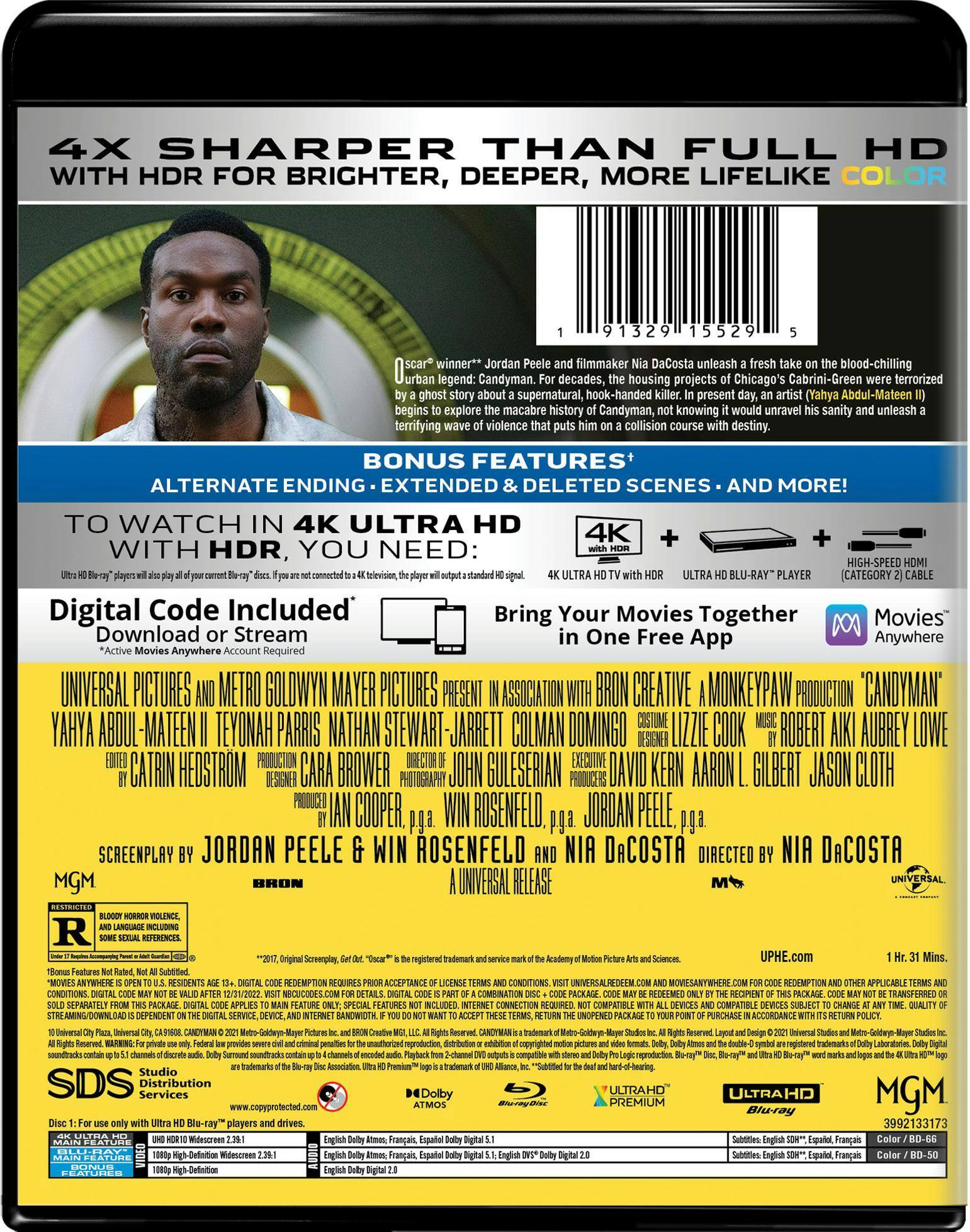 Back. Candyman   - 4K Blu-Ray.