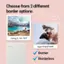 Choose from 2 different border options: Taking in the View! Canon Best Friend Goals Border and Borderless.