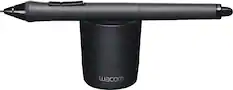 Front. Wacom - Grip Pen - Black.