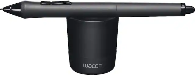 Front. Wacom - Grip Pen - Black.