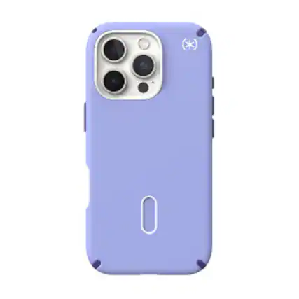 Front. Speck - Presidio2 Pro ClickLock Case with MagSafe for Apple iPhone 16 Pro - Future Lavendar.