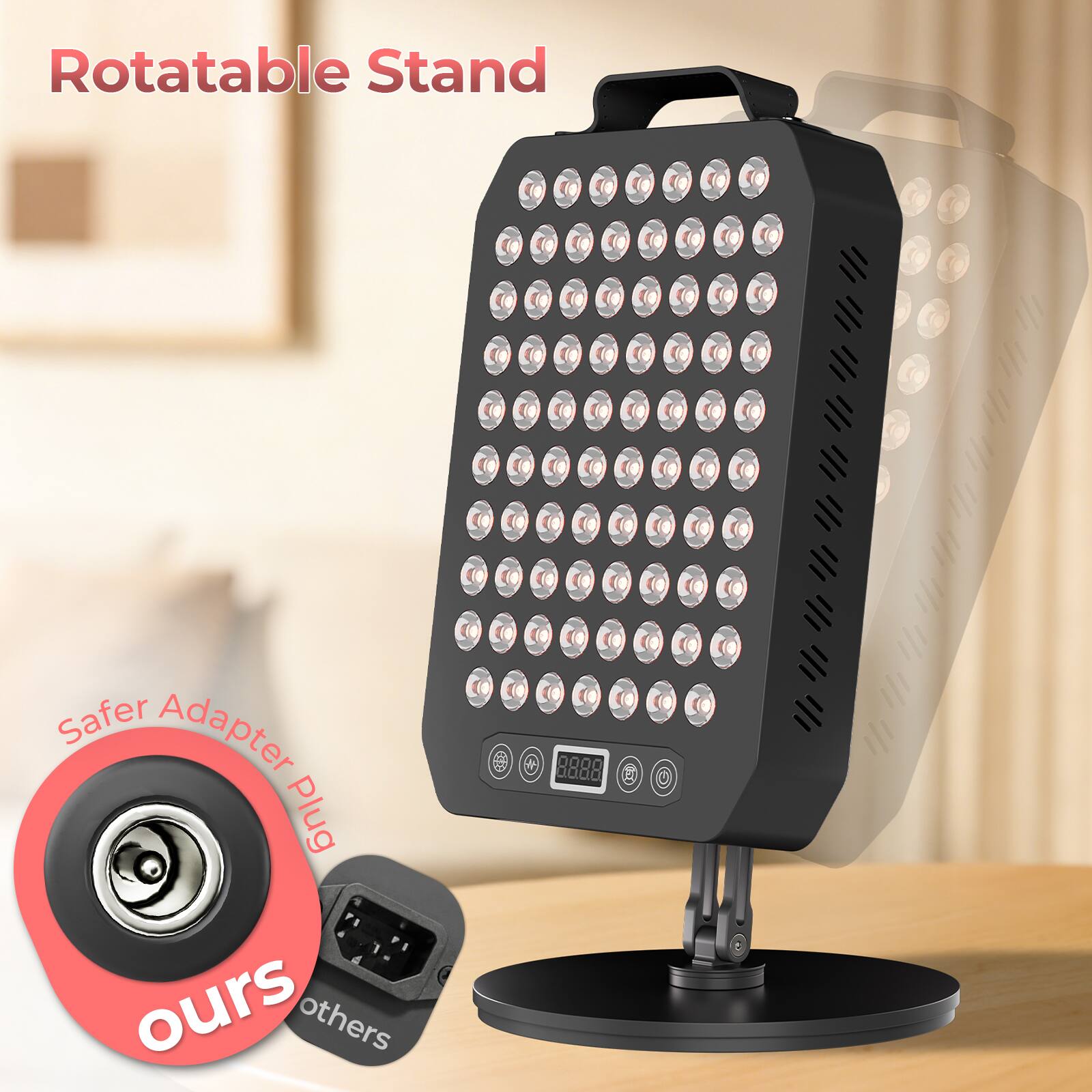 Rotatable Stand Safer Adapter Plug 1 - ours others