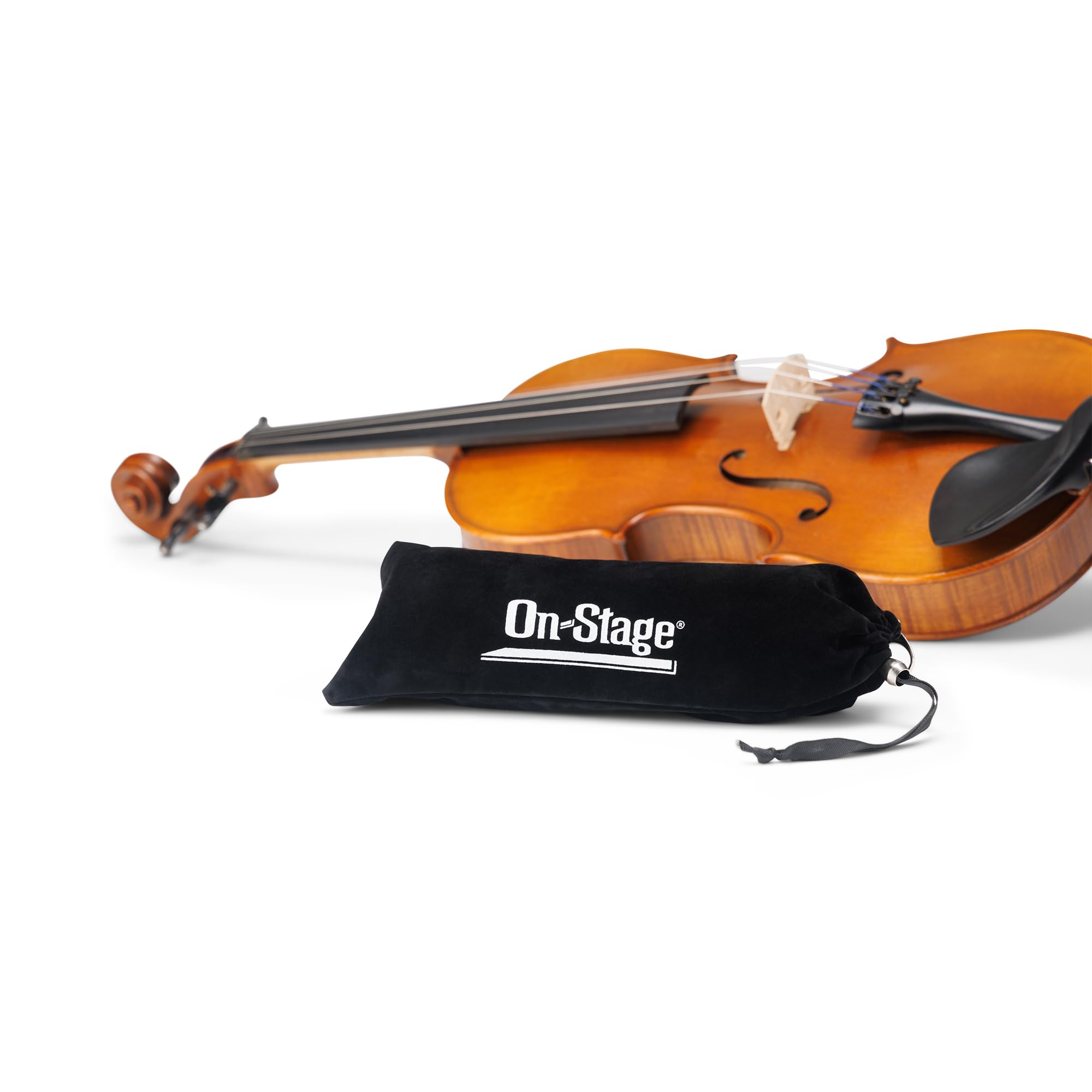 Alt View 2. On Stage Stands - On-Stage Violin/Viola Shoulder Rest Pouch (Lightweight and Portable, All-Black Polyester, Smooth to the Touch, - Black.