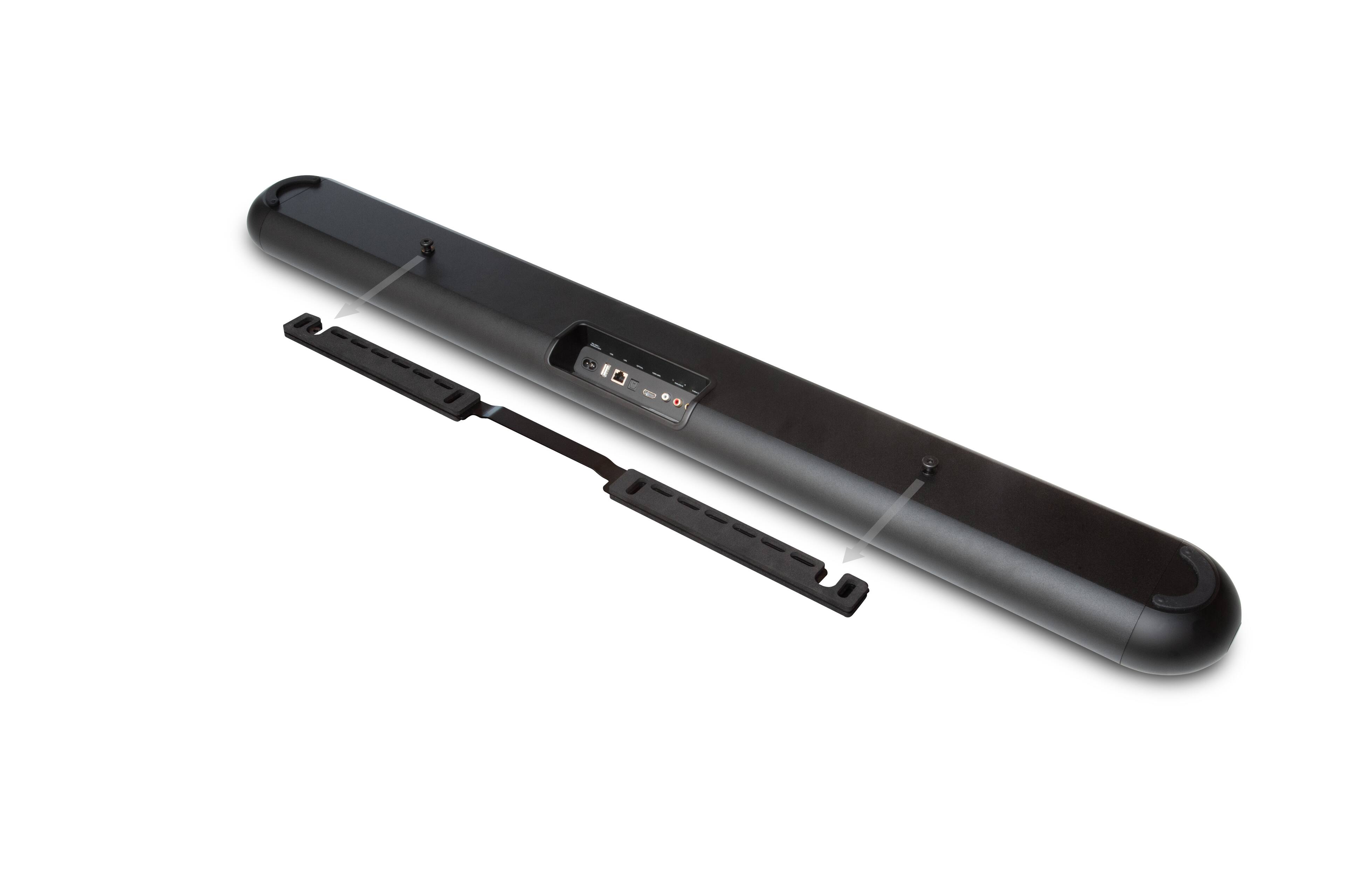 Alt View 1. Bluesound - Bluesound PULSE CINEMA Wireless Streaming Soundbar, Black - Black.