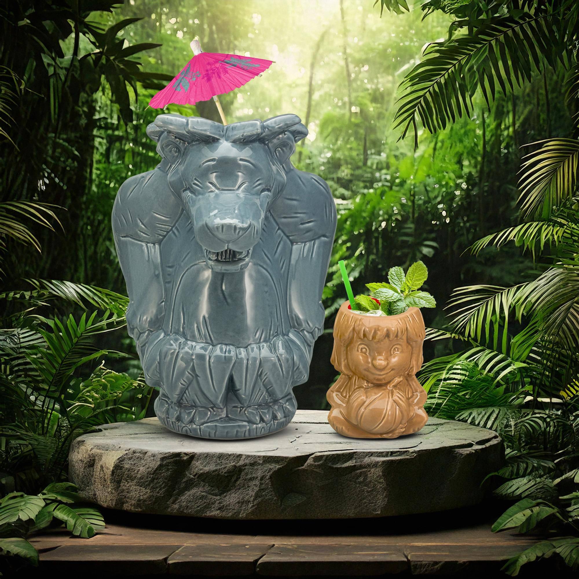 Alt View 2. Disney - Geeki Tikis Disney The Jungle Book Baloo and Mowgli Mug Set - Grey.