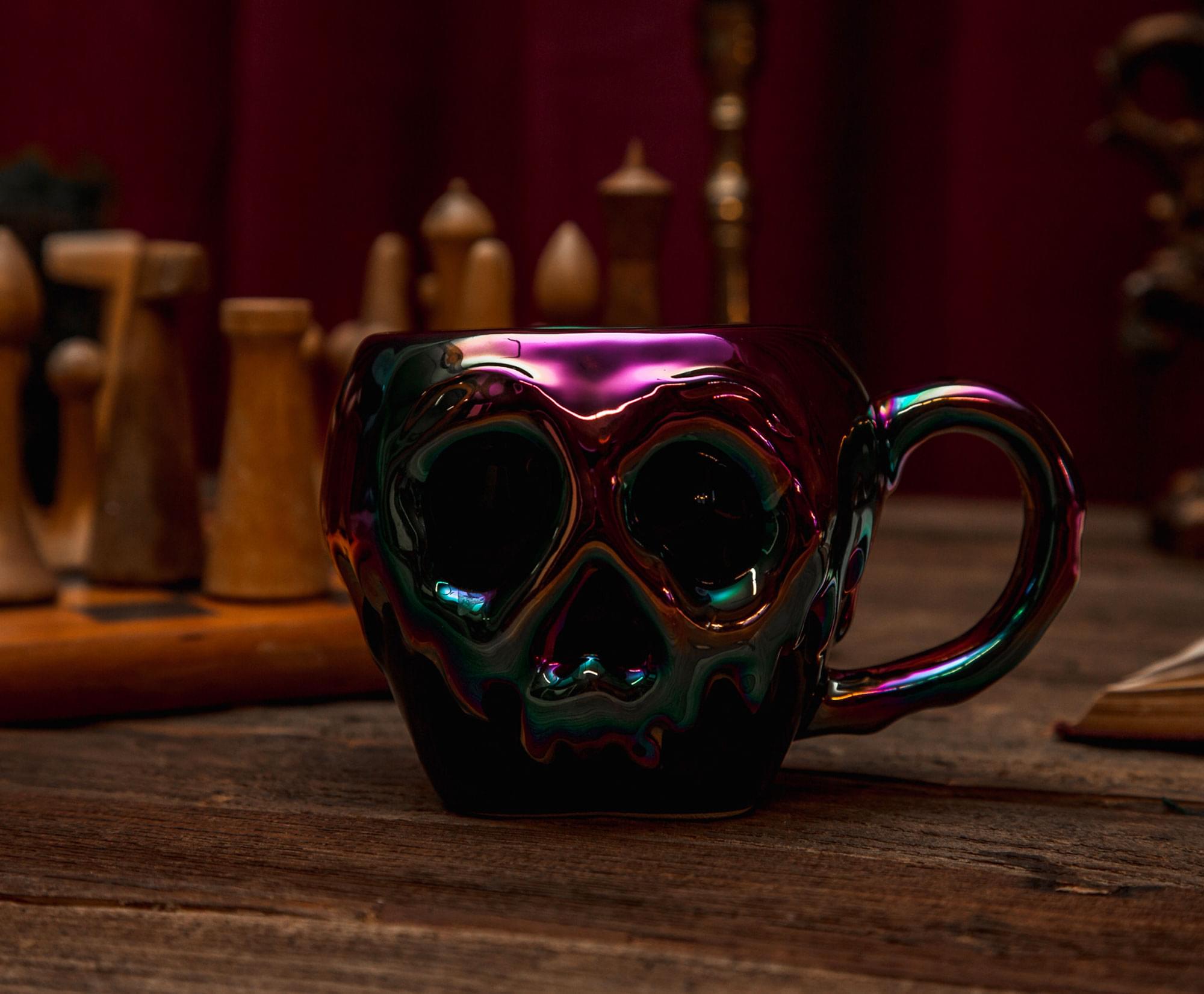 Alt View 3. Disney - Disney Villains Evil Queen Poison Apple Electroplated Sculpted Ceramic Mug - Purple.