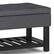 Alt View 17. Simpli Home - Cosmopolitan Storage Ottoman Bench with Open Bottom - Slate Grey.
