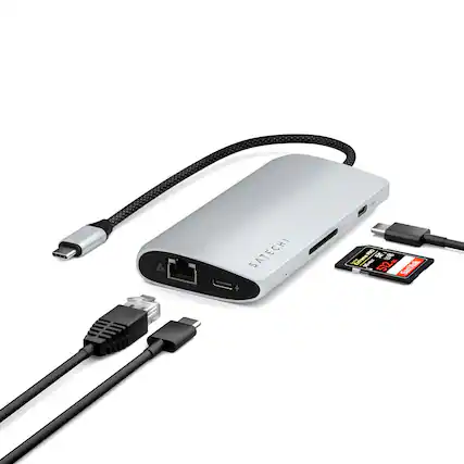 SATECHI 4 in 1 USB-C Hub with 8 Ca Lare ma 512 GB SanDisk