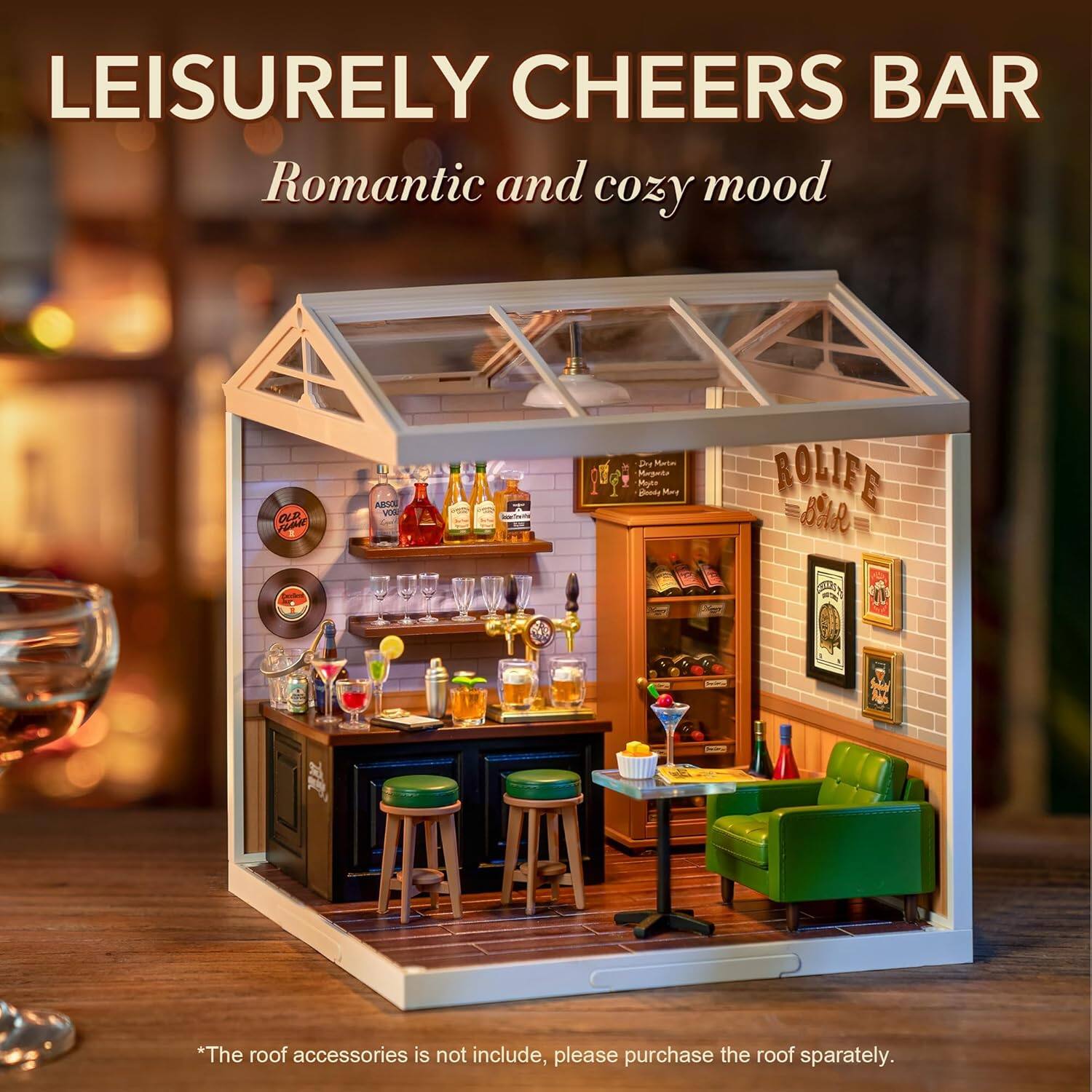 LEISURELY CHEERS BAR  
Romantic and cozy mood  

*The roof accessories are not included, please purchase the roof separately.