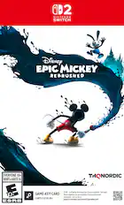 0D2 NINTENDO SWITCH Disney EPIC MICKEY REBRUSHED EVERYONE 10+ THQNORDIC ENFANTS et ADULTES 10+ GAME-KEY CARD 15 GB - Full game download via internet required. Téléchargement du jeu complet (15 Go) via Internet nécessaire. Voir au verso. support.nintendo.com/switch2/gamekeycard ESRB