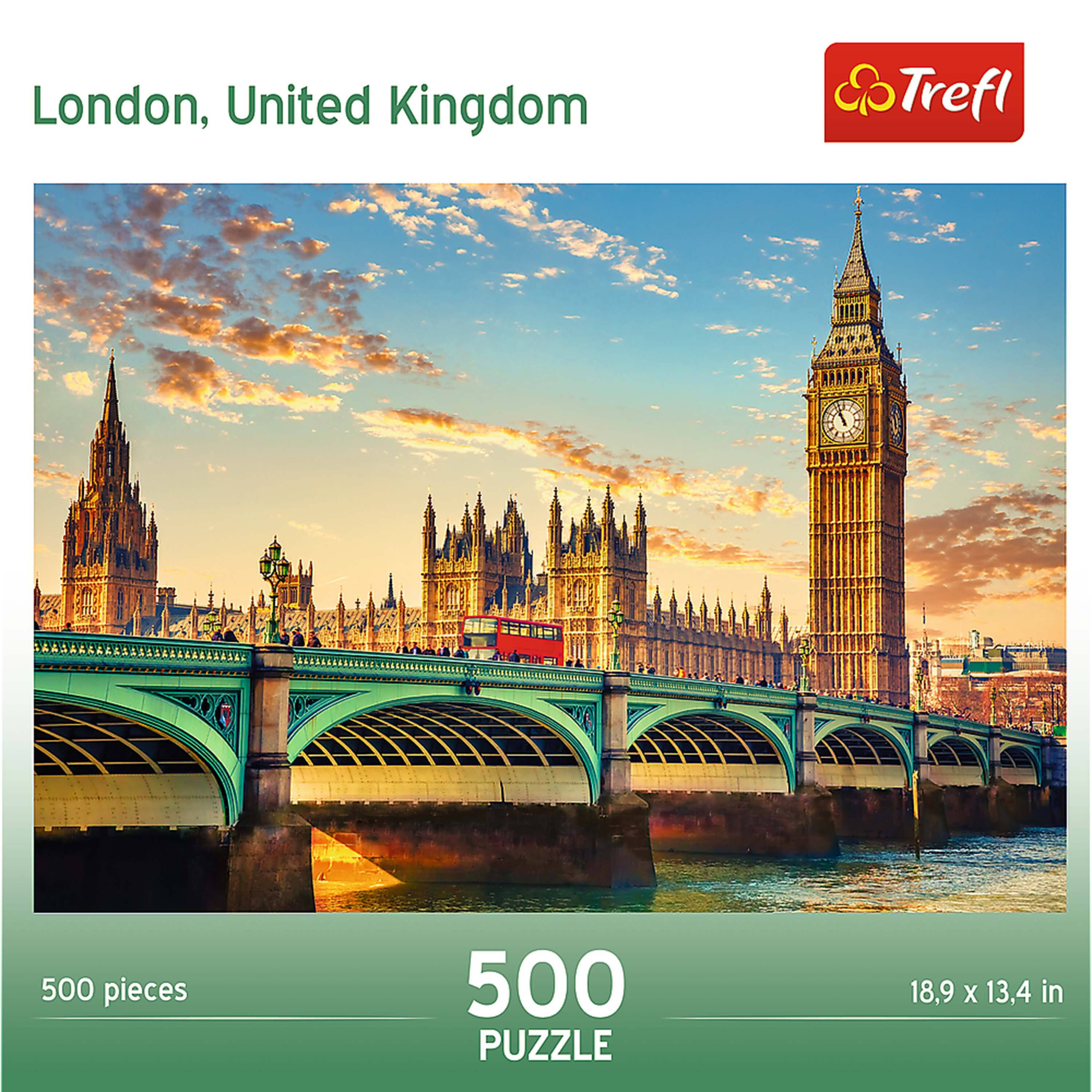 London, United Kingdom

500 pieces

500 PUZZLE

18.9 x 13.4 in

Trefl