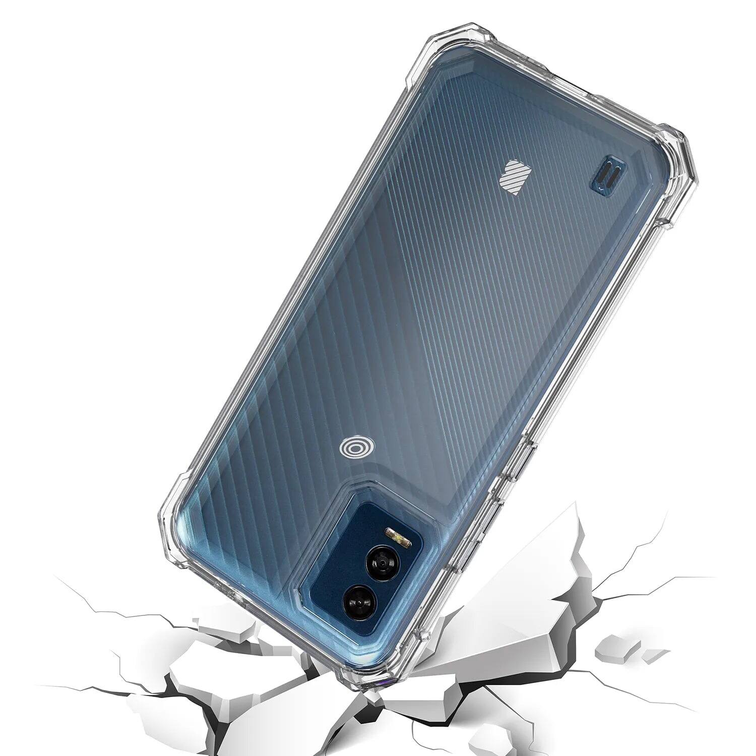 Alt View 1. RomeTech - Rome Tech Full-Coverage Case for Blu View Speed 5G - Clear - Clear.