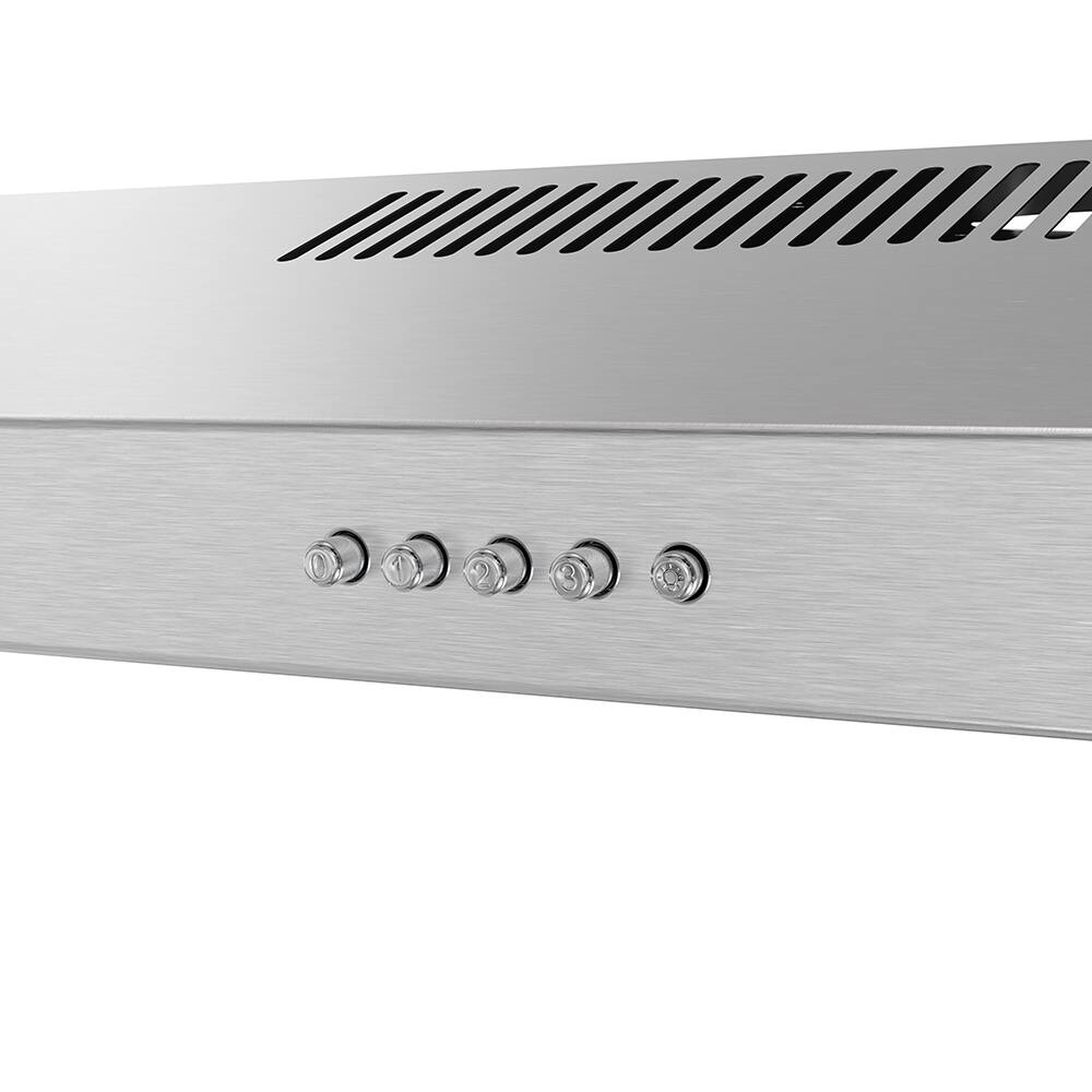 Alt View 6. Streamline - 30 in. Carmine Ducted Undermount 80 CFM Range Hood, Mesh Filters, Push Button Control, LED Light - Brushed Stainless Steel.