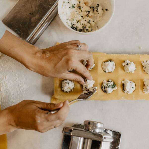 Alt View 6. Kings County Tools - Round Ravioli Mold with Roller - Silver.