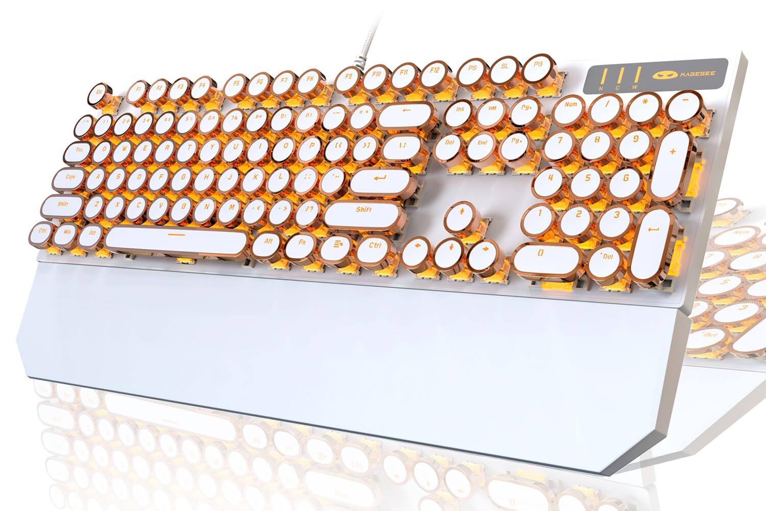 white&gold(round keys)