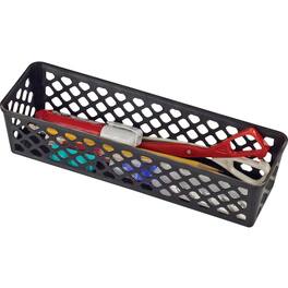Officemate - Supply Baskets 2.4" Height x 10.1" Width x 3.1" Depth Plastic - Black