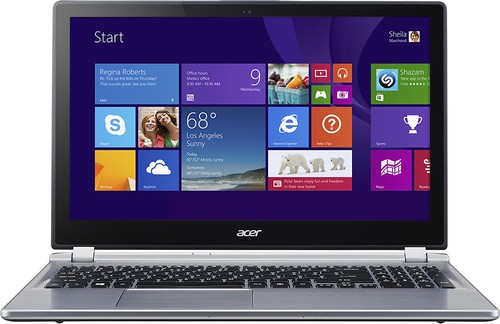  Acer - Aspire M5 15.6&quot; Touch-Screen Laptop - Intel Core i5 - 6GB Memory - 500GB Hard Drive - Silver