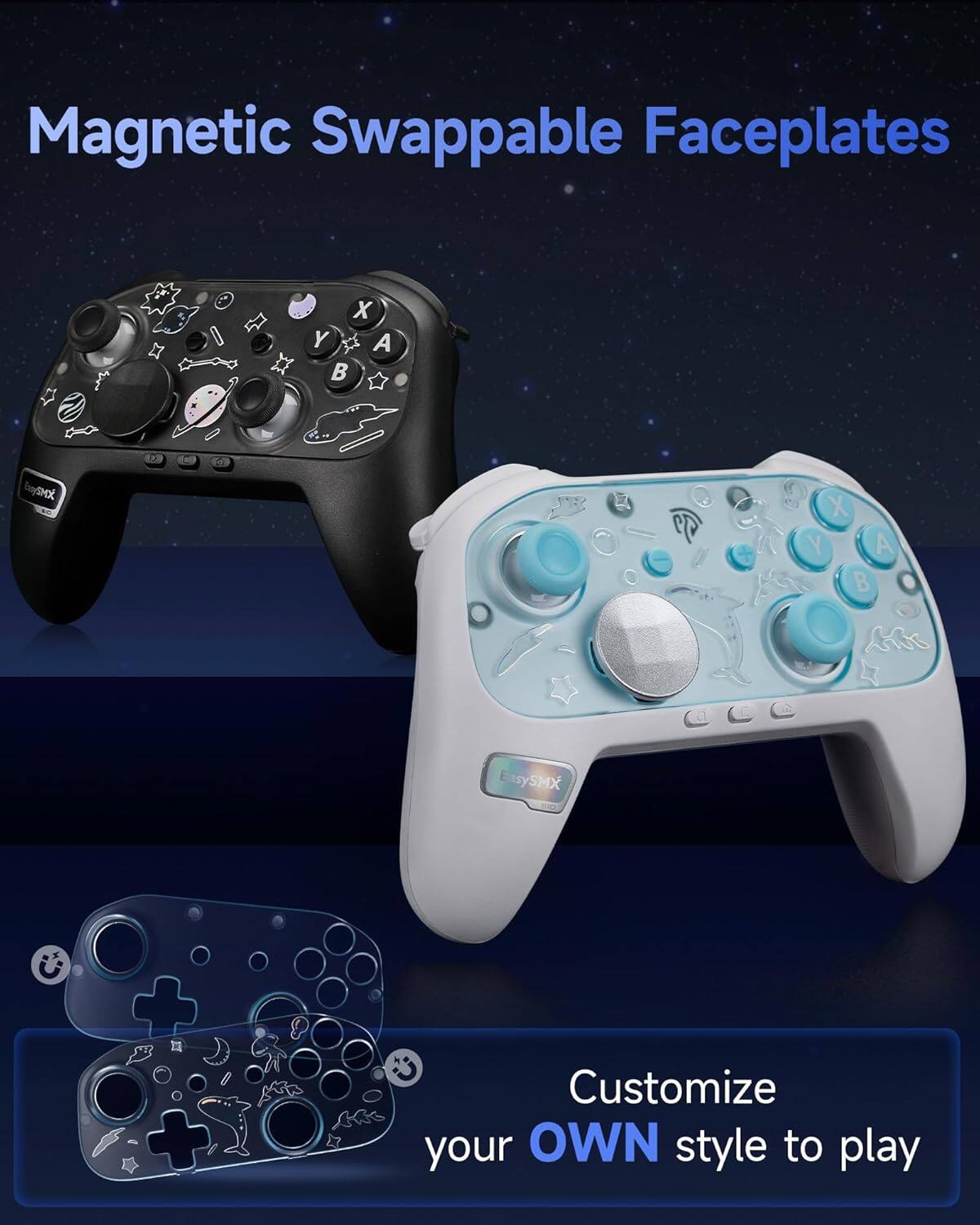 Magnetic Swappable Faceplates

Customize your OWN style to play