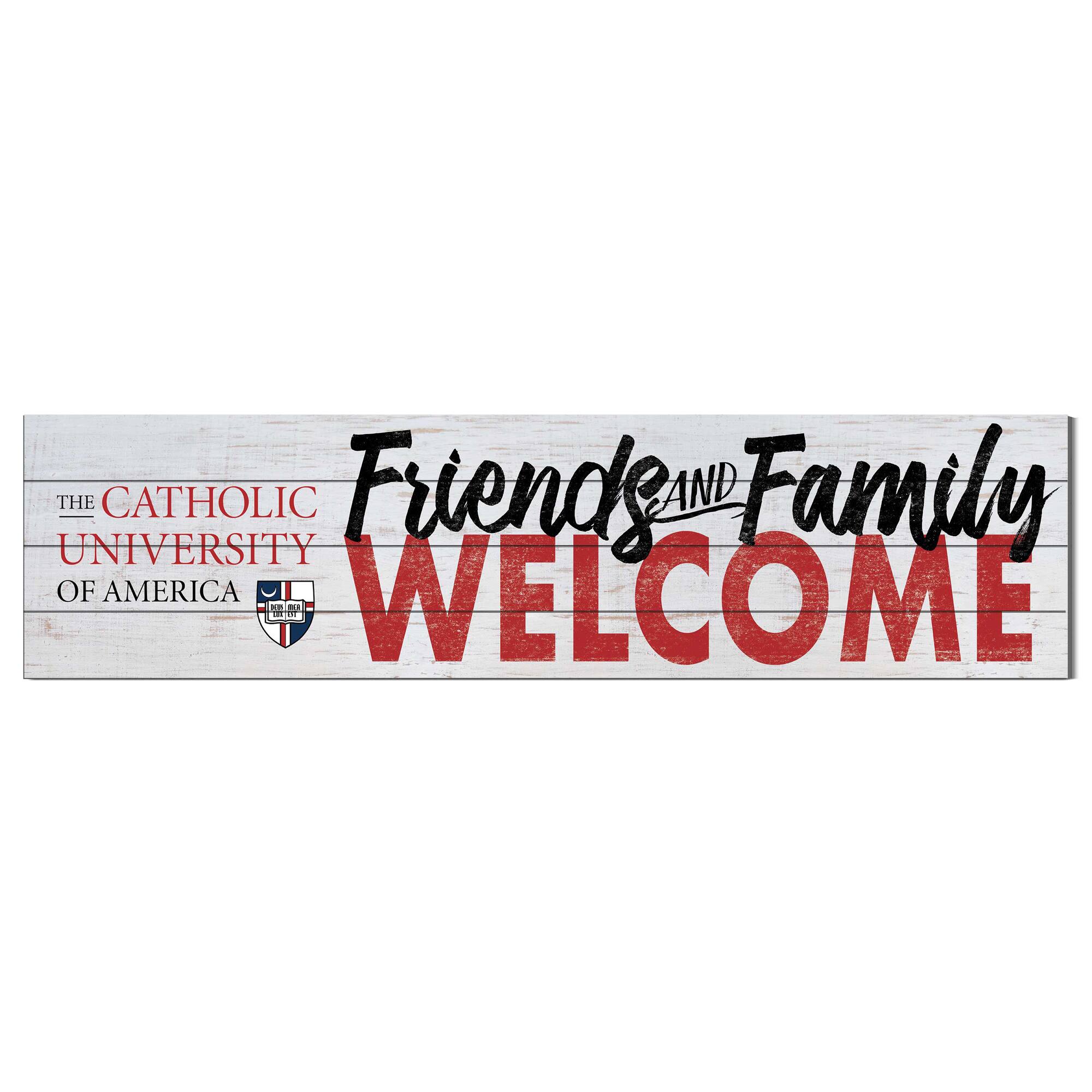 Catholic University Cardinals 10'' x 40'' Friends & Family Welcome Sign