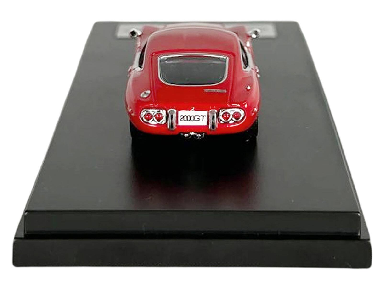 Alt View 1. LCD Models - Toyota 2000GT RHD (Right Hand Drive) Red 1/64 Diecast Model Car by LCD Models - Red.