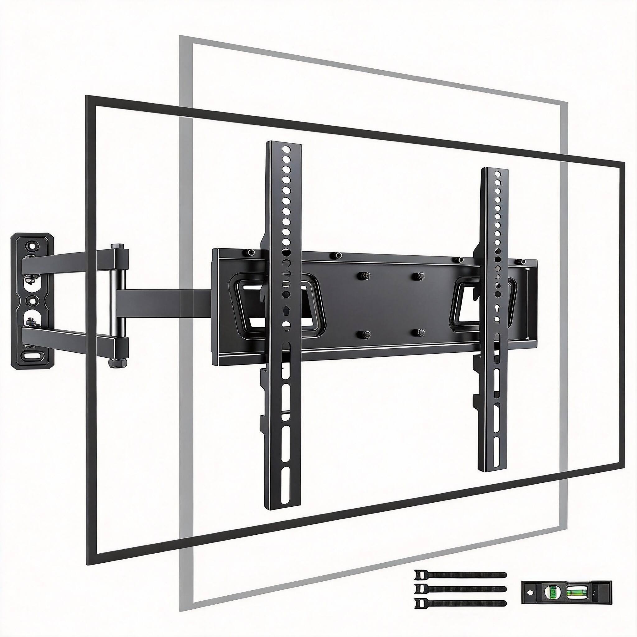 Front. OMOMMD - 90° Rotating Corner TV Mount 26-65" 88lbs VESA 400 Swivel Tilt Portrait - Portrait TV Mount 26-65 inch.