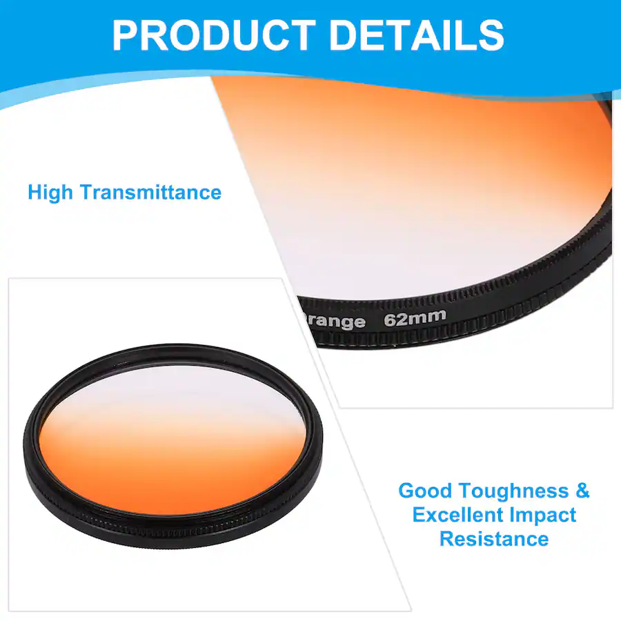 Unique Bargains 62mm Graduated Color Filter, Scratch Optical Resin ...