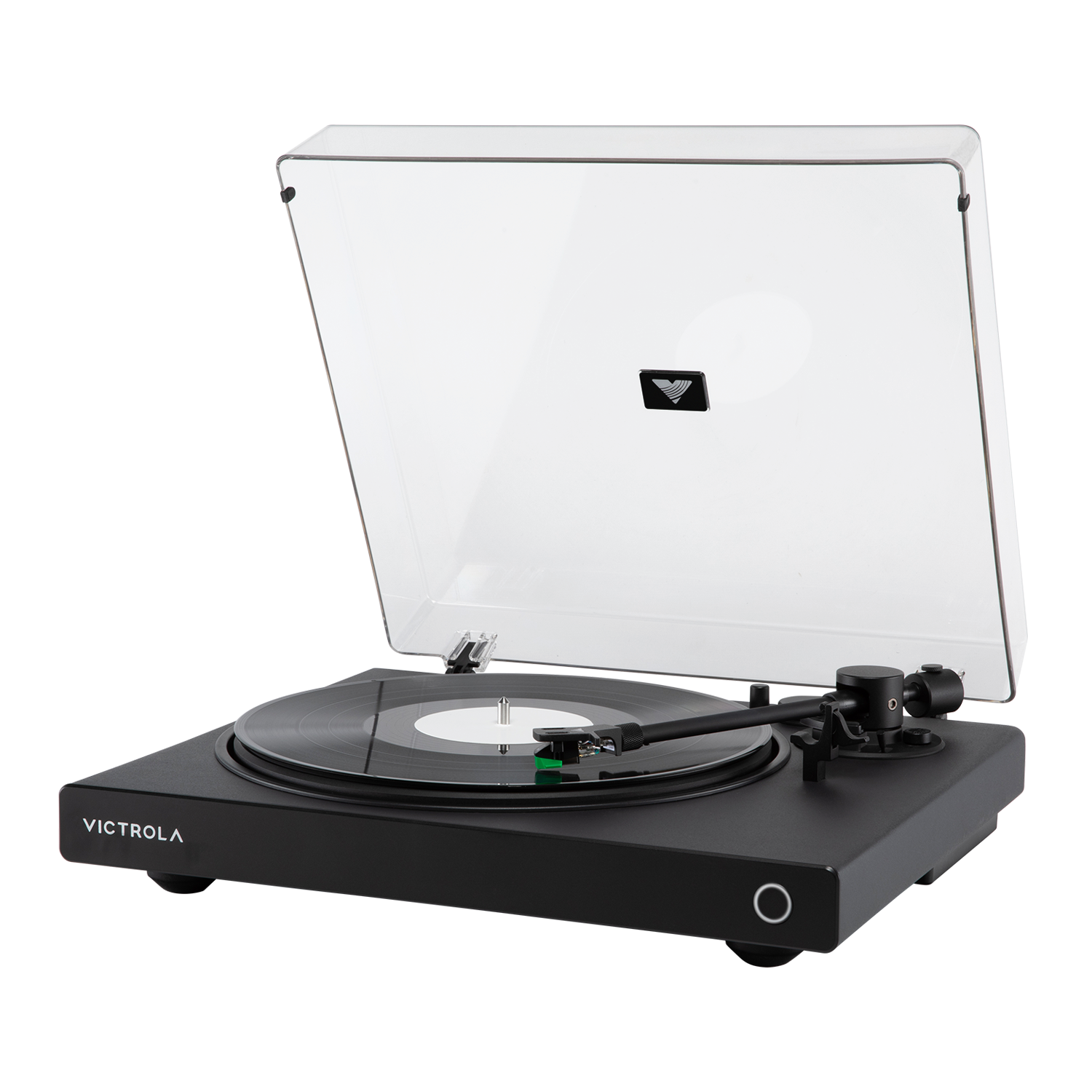 Alt View 2. Victrola - Victrola Wave Bluetooth Turntable with Auracast - Black.