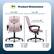 Serta Product Dimensions:
* Width: 27.5"
* Depth: 32"
* Back Height: 24"
* Seat Depth: 20"
* Inner Seat Width: 20"
* Weight Capacity: 275 lb.
* Chair Height Max: 44.5"
* Chair Height Min: 40.5"
* Seat Height Max: 22.5"
* Seat Height Min: 18.5"