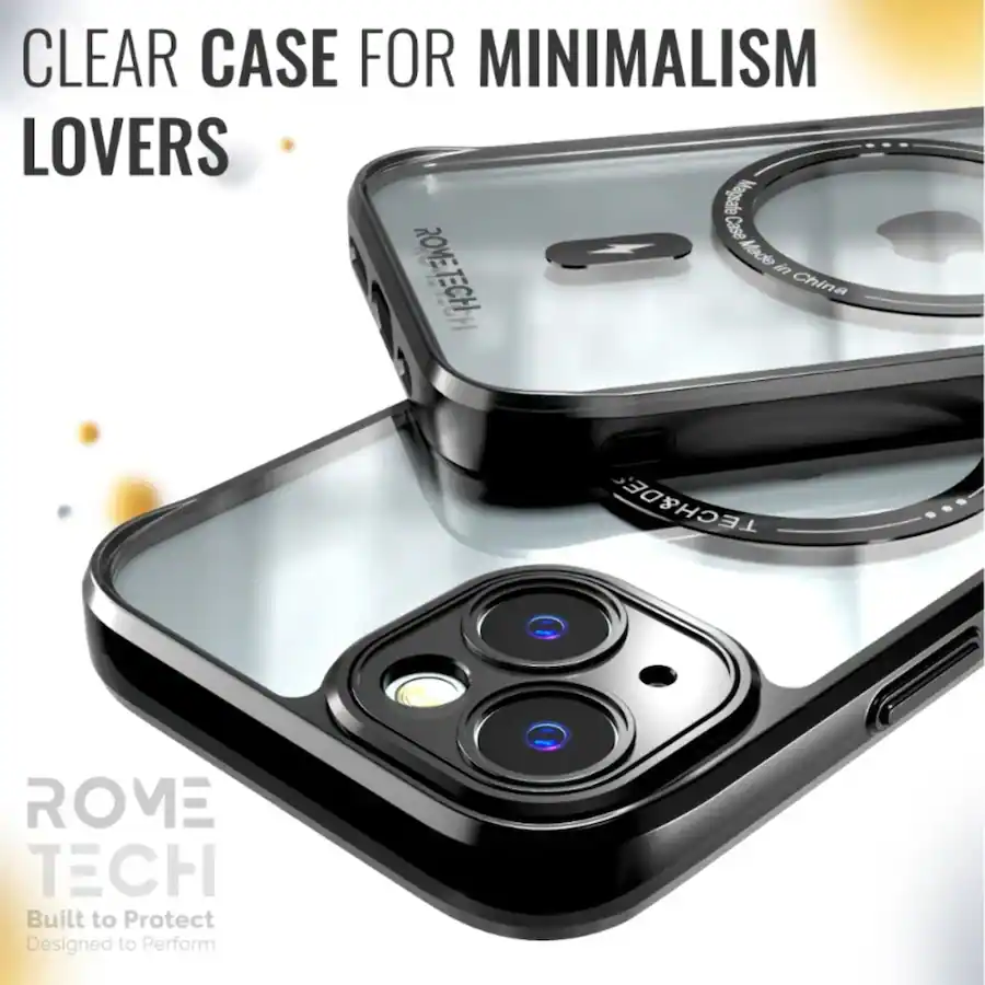 Phone Case Rome Tech RomeTech Rome Tech Clarity Case for iPhone 14 Plus Black - Best Buy