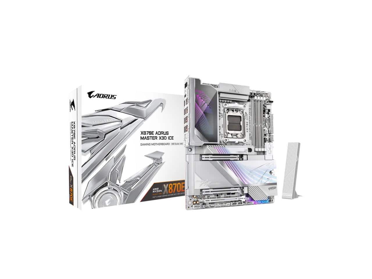 GIGABYTE - X870E AORUS MASTER X3D ICE AM5 AMD X870E ATX Motherboard