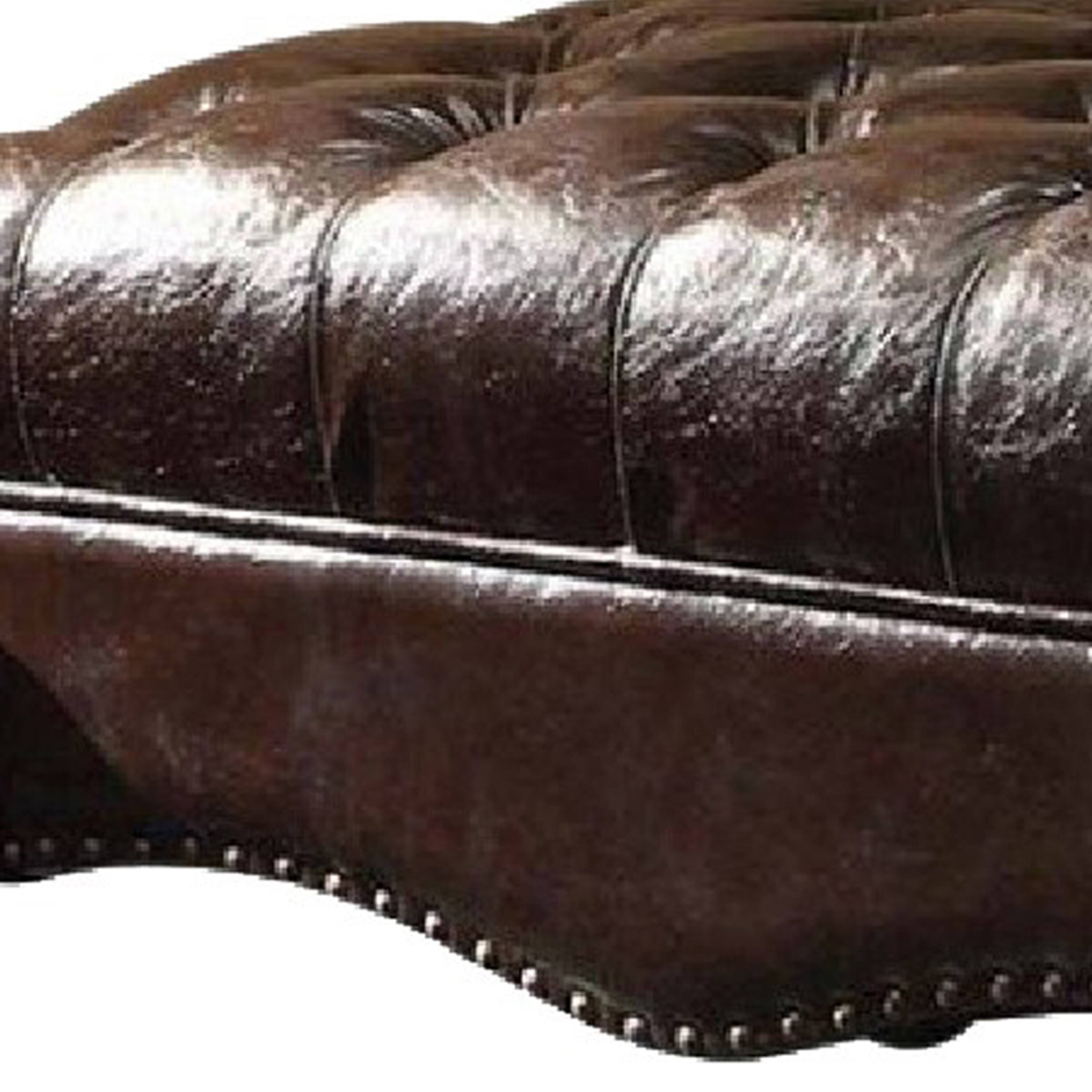 Alt View 3. Manhattan Lane - Majestic Ottoman - Brown.