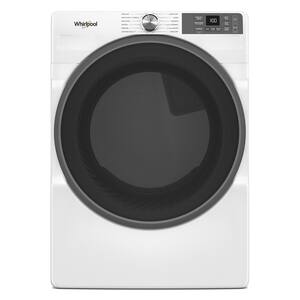 Whirlpool - 7.4 Cu. Ft. Stackable Smart Electric Dryer with Wrinkle Shield Option - White