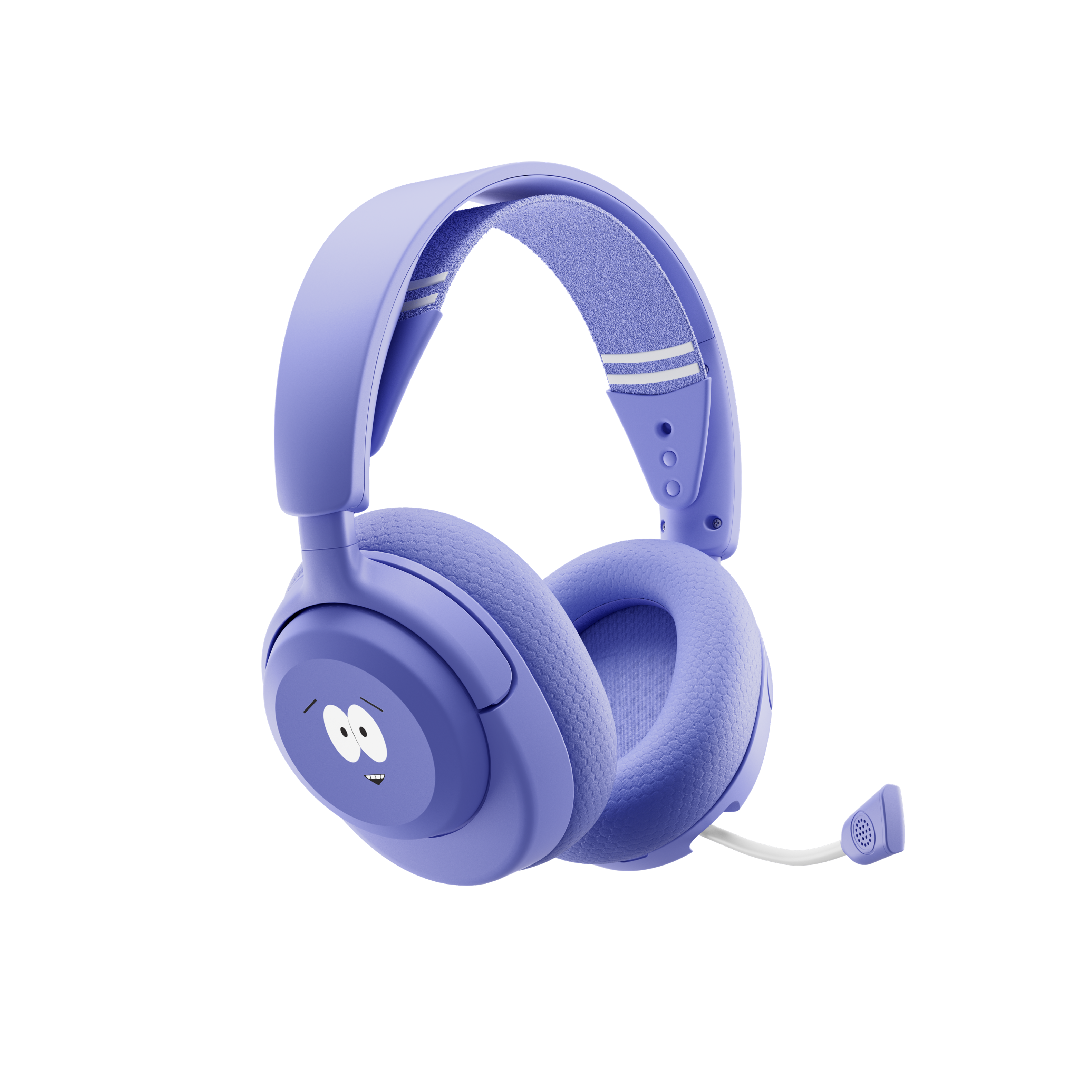 Alt View 9. SteelSeries - Arctis Nova 5 Towelie Edition Wireless Over-the-Ear Gaming Headset with 2.4Ghx/Buetooth for PC, PS5/PS4, Switch/Switch 2 - Lavender.