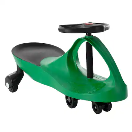 Front. Lil Rider - Wiggle Car for Ages 3 and Up - Twist, Wiggle, and Go (Green).