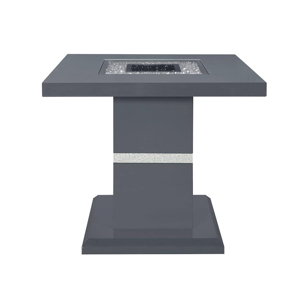 Global Furniture USA - Contemporary Monaco Dark Grey End Table, Dark Grey - Gray