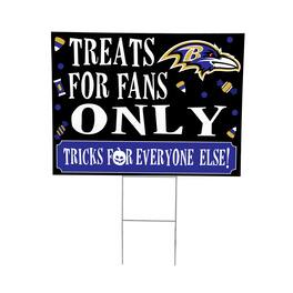 Evergreen Enterprises - Baltimore Ravens 18" x 24" Halloween Treats Outdoor Yard Sign - Multicolor
