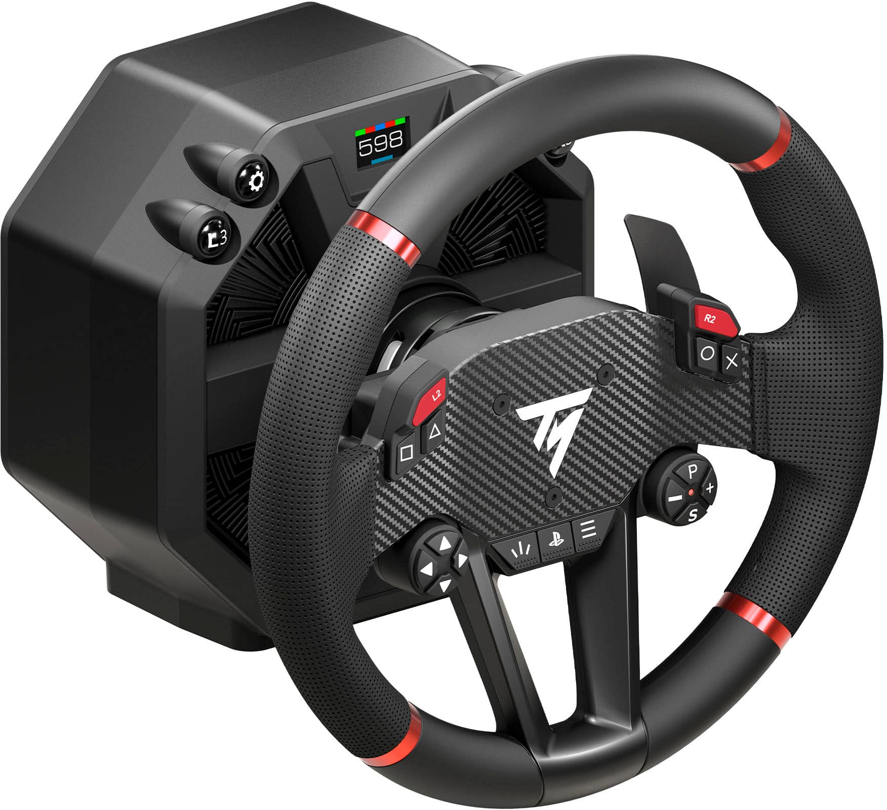 Alt View 11. Thrustmaster - T598, Direct Axial Drive Force Feedback Racing Wheel and Pedal Set (PS5, PS4, PC) - Black.