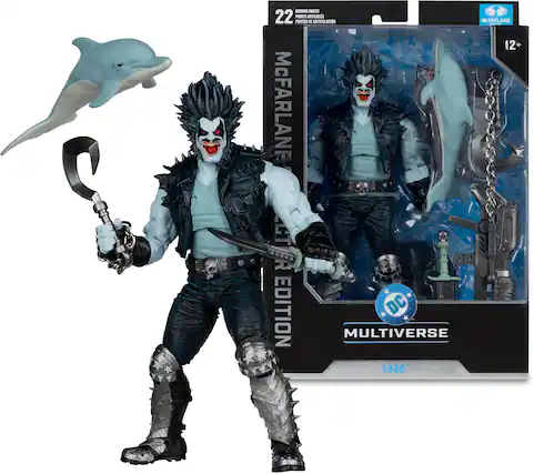 MOVING PARTS! 22 POINTS ARTICULATIONS - PUNTOS ARTICULADOS McFARLANE - 12+ McFARLANE COLLECTIBLE EDITION DC MULTIVERSE LOBO