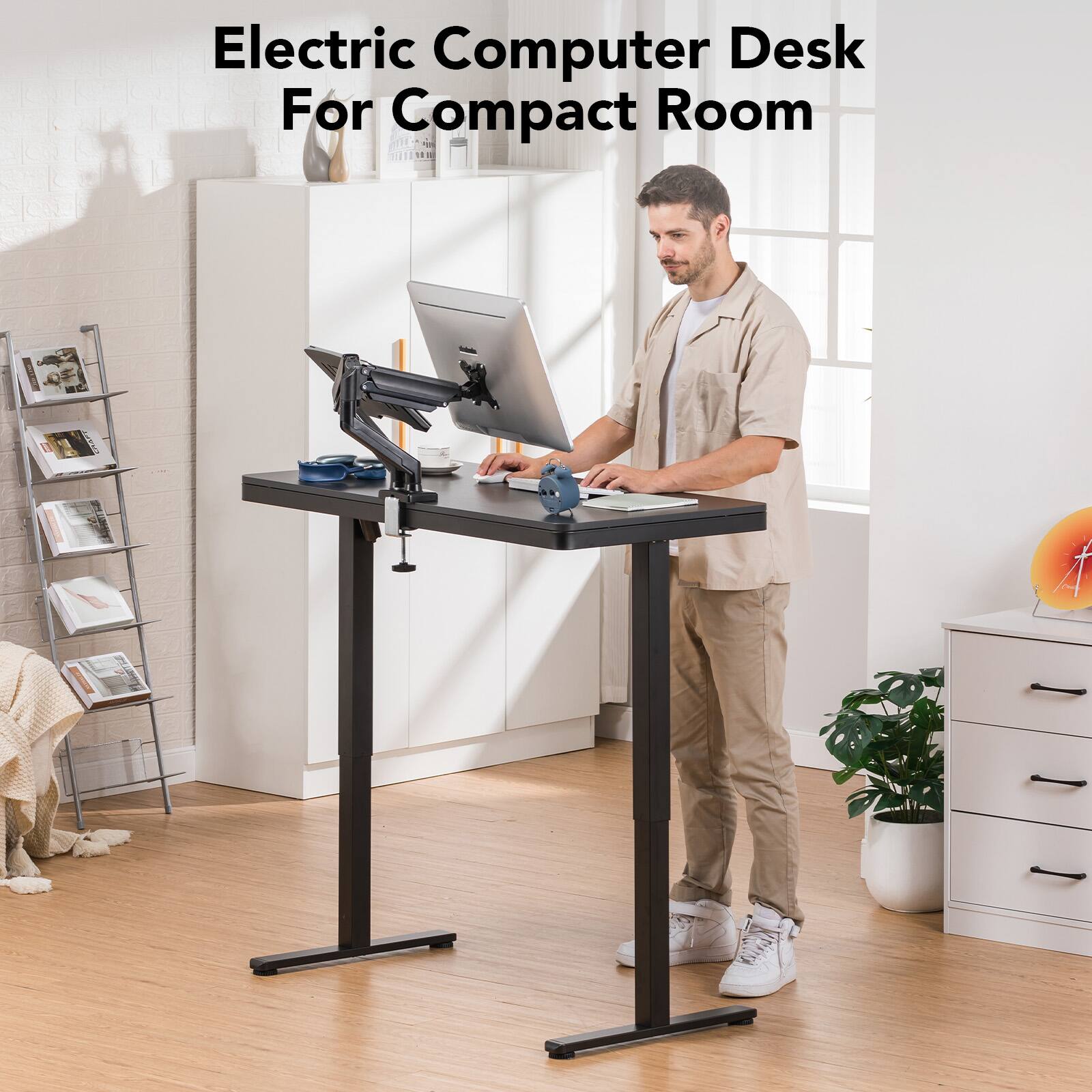 Electric Computer Desk For Compact Room - 11212N8 1E18 A