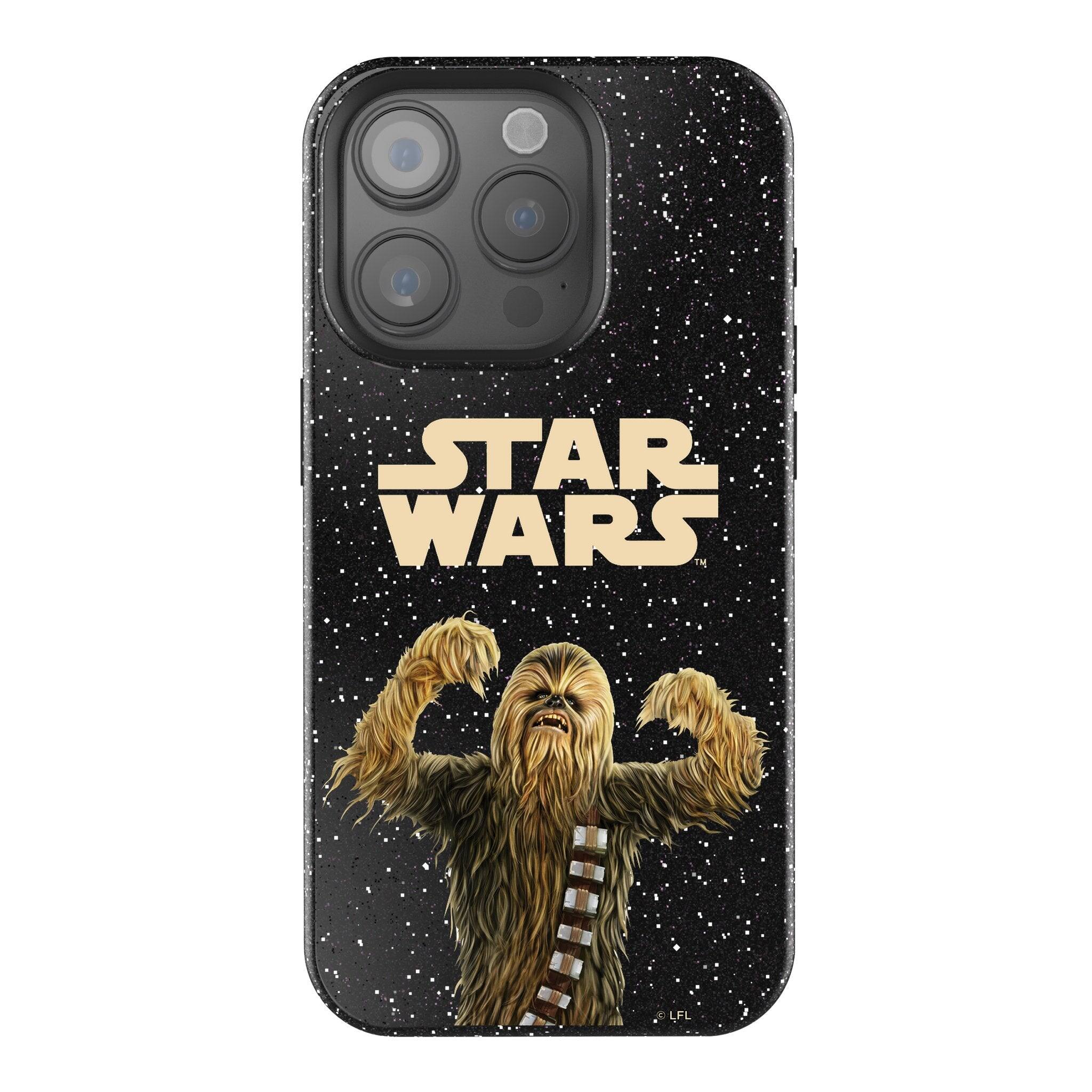 Keyscaper - Star Wars: A New Hope Color Block Black Bling Phone Case - Apple iPhone 16 Pro Max - Chewbacca